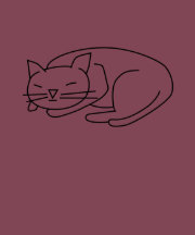 Camiseta soñolienta del gato