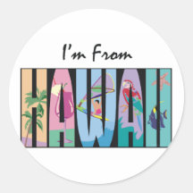 CAMISETA soy de Hawaii Pegatina