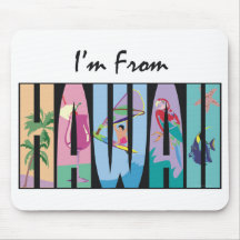 CAMISETA soy de Hawaii Tapetes De Ratones