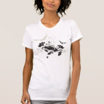 Camiseta sucia de las flores