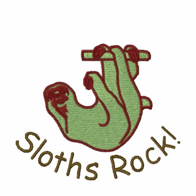 Camisetas bordadas personalizable de la pereza de 