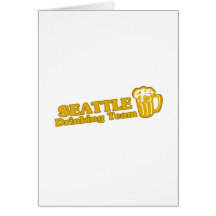 Camisetas de consumición del equipo de Seattle Tarjeta