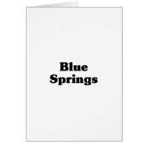Camisetas de la obra clásica de Blue Springs Felicitaciones