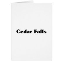 Camisetas de la obra clásica de Cedar Falls Tarjeton