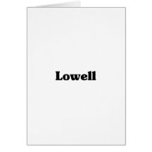Camisetas de la obra clásica de Lowell Tarjeta