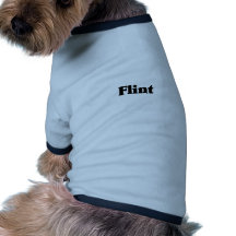 Camisetas de la obra clásica del pedernal ropa de perro