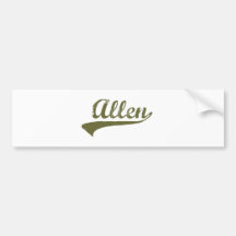 Camisetas de la revolución de Allen Etiqueta De Parachoque