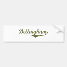 Camisetas de la revolución de Bellingham Etiqueta De Parachoque
