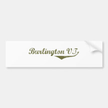 Camisetas de la revolución de Burlington Pegatina De Parachoque