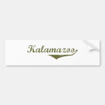 Camisetas de la revolución de Kalamazoo Etiqueta De Parachoque
