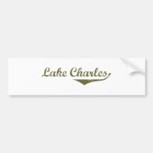 Camisetas de la revolución de Lake Charles Etiqueta De Parachoque