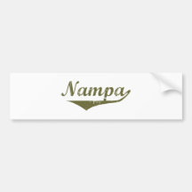 Camisetas de la revolución de Nampa Pegatina De Parachoque