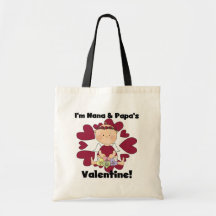 Camisetas de la tarjeta del día de San Valentín de Bolsas De Mano