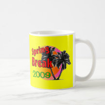 Camisetas de las vacaciones de primavera 2009 taza