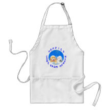 Camisetas de los perritos y regalos divinos de la  delantales