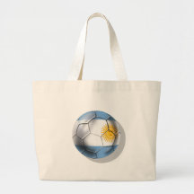 Camisetas del balón de fútbol de la Argentina Arge Bolsa De Mano