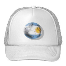 Camisetas del balón de fútbol de la Argentina Arge Gorras