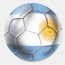 Camisetas del balón de fútbol de la Argentina Arge Etiquetas
