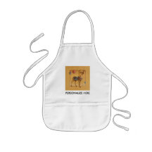 Camisetas del bebé - reno o alces del carrusel delantales