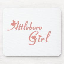 Camisetas del chica de Attleboro Alfombrilla De Ratones
