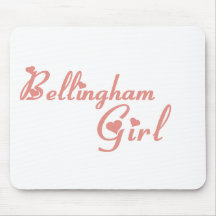 Camisetas del chica de Bellingham Tapetes De Raton