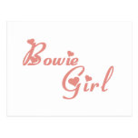 Camisetas del chica de Bowie Tarjeta Postal