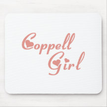 Camisetas del chica de Coppell Tapete De Raton