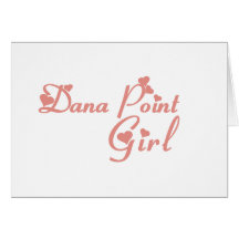 Camisetas del chica de Dana Point Tarjeton