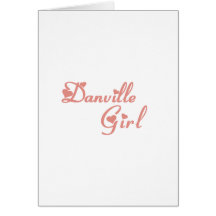 Camisetas del chica de Danville Tarjeta