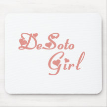 Camisetas del chica de DeSoto Tapetes De Ratón