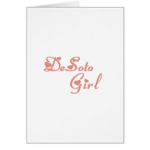 Camisetas del chica de DeSoto Tarjeta