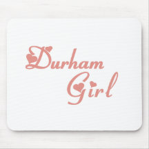 Camisetas del chica de Durham Alfombrillas De Ratón
