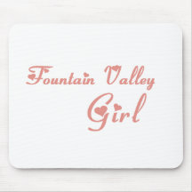 Camisetas del chica de Fountain Valley Tapetes De Ratón