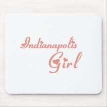 Camisetas del chica de Indianapolis Tapetes De Raton