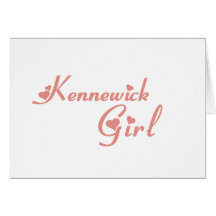 Camisetas del chica de Kennewick Tarjetas