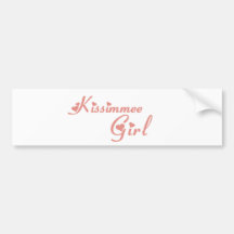 Camisetas del chica de Kissimmee Etiqueta De Parachoque