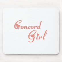 Camisetas del chica de la concordia tapete de ratones
