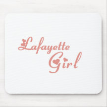 Camisetas del chica de Lafayette Alfombrilla De Raton