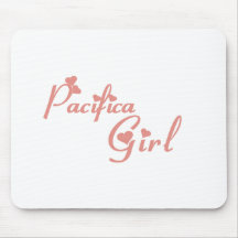Camisetas del chica de Pacifica Alfombrilla De Ratones