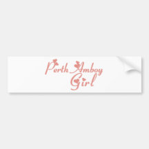 Camisetas del chica de Perth Amboy Pegatina De Parachoque