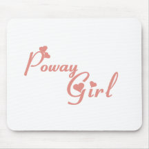 Camisetas del chica de Poway Tapete De Ratones