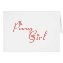 Camisetas del chica de Poway Tarjeton