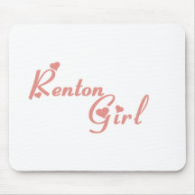 Camisetas del chica de Renton Tapetes De Ratón