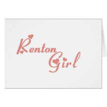 Camisetas del chica de Renton Tarjetas