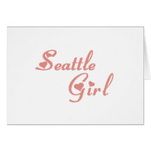 Camisetas del chica de Seattle Felicitacion