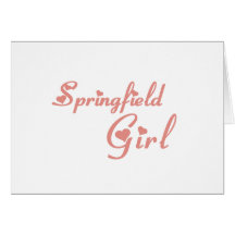 Camisetas del chica de Springfield Felicitaciones