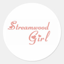 Camisetas del chica de Streamwood Pegatinas