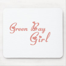 Camisetas del chica del Green Bay Alfombrilla De Raton