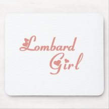 Camisetas del chica del lombardo alfombrilla de raton