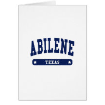 Camisetas del estilo de la universidad de Abilene  Tarjetón